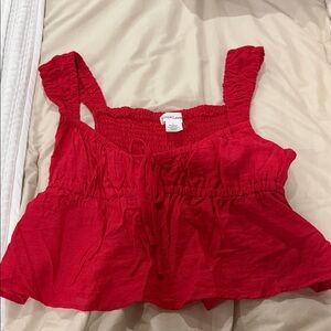 Red Crop Top